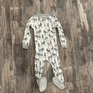 Burt’s Bee’s zebra footies 24M